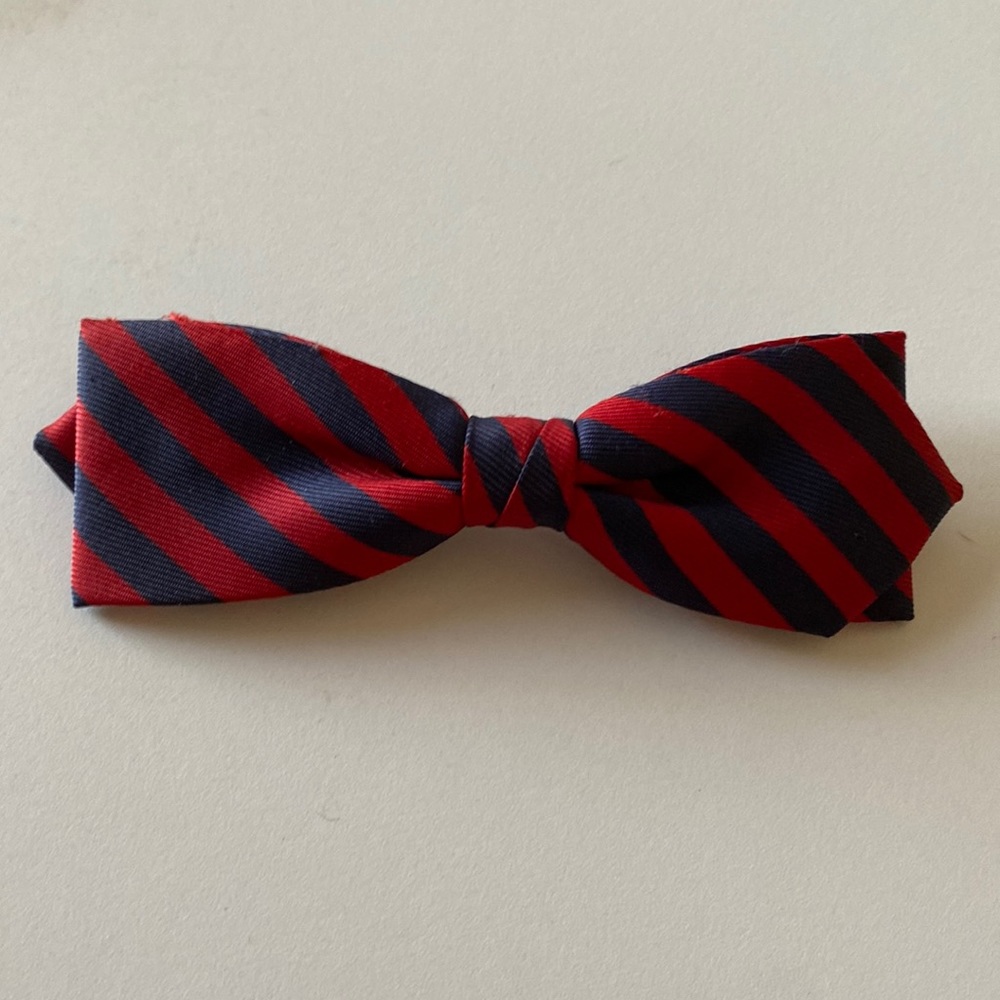 Two Vintage Clip-on Bow Ties - Red & Blue - Picture 2 of 7